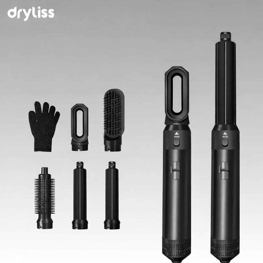 Dryliss® 5 - in - 1 Hair Styler – Ionic Hot Air Brush for Dry, Curl & Volume - Dryliss® -  - 