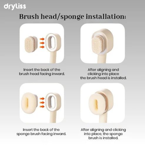 Dryliss® Accessories – Exfoliating Sponge & Cleansing Brush Attachments - Dryliss® -  - 