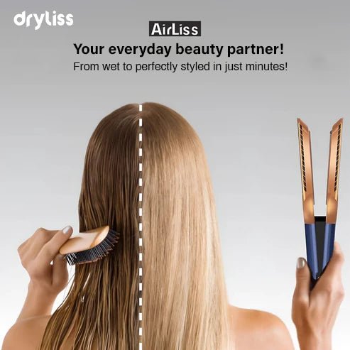 Dryliss™ AirLiss – 2 - in - 1 Hair Straightener with Blow - Dry Function & Ionic Technology - Dryliss® -  - 